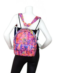Chanel Pink and Multicolor Quilted Backpack Bag, 2018