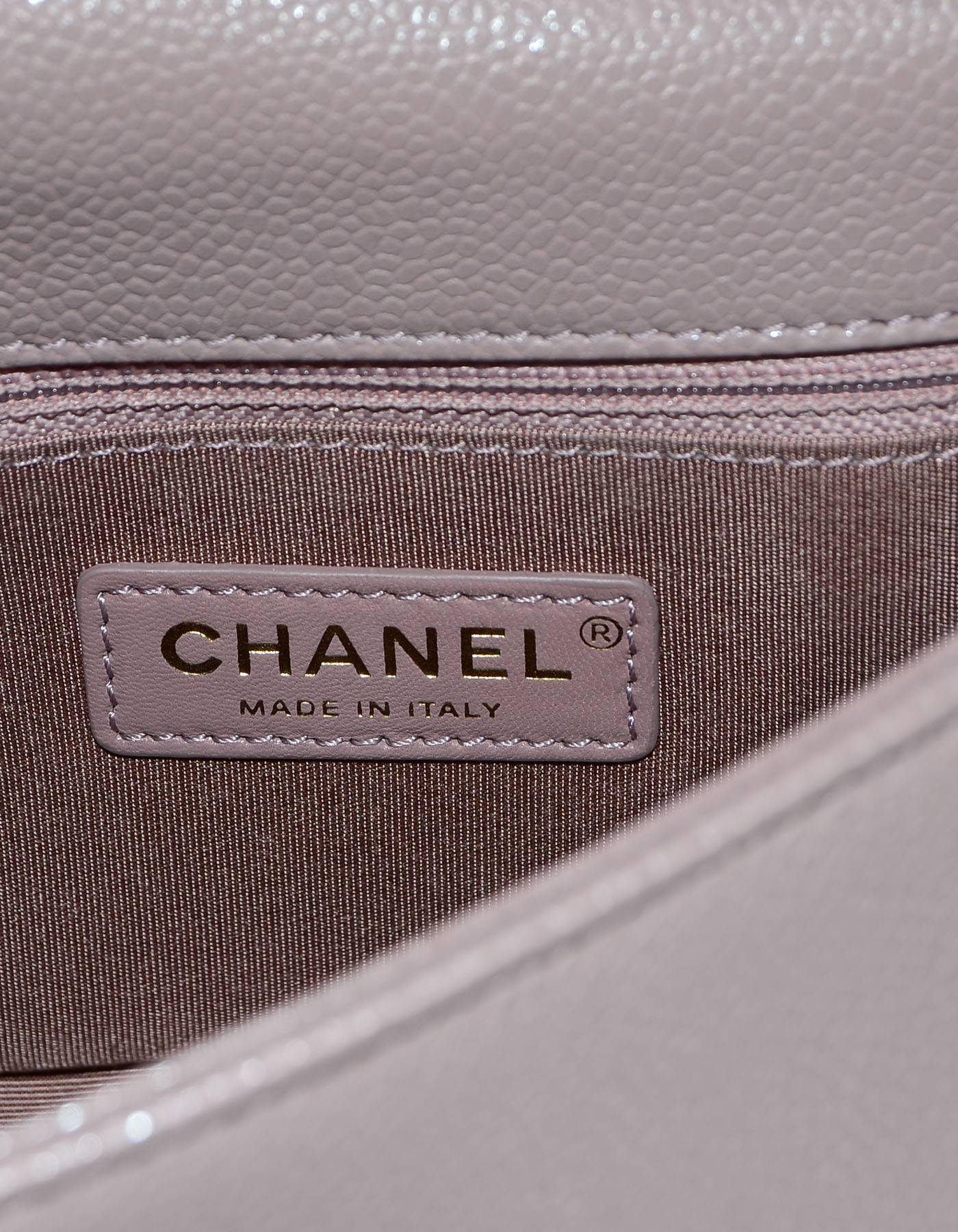 Chanel Blush Caviar Mini Carry Around Top Handle Bag with Dust Bag 1