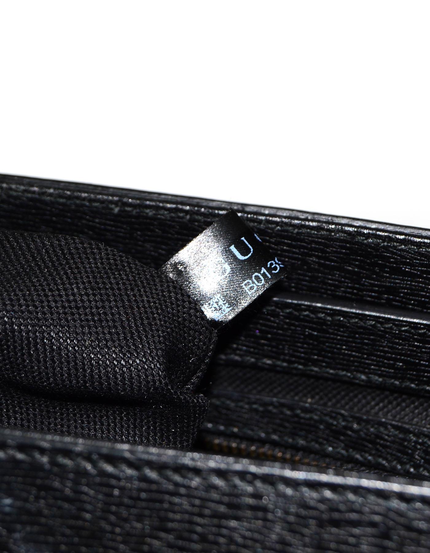 Gucci Black Medium Bright Bit Leather Satchel Bag with Dust Bag  5