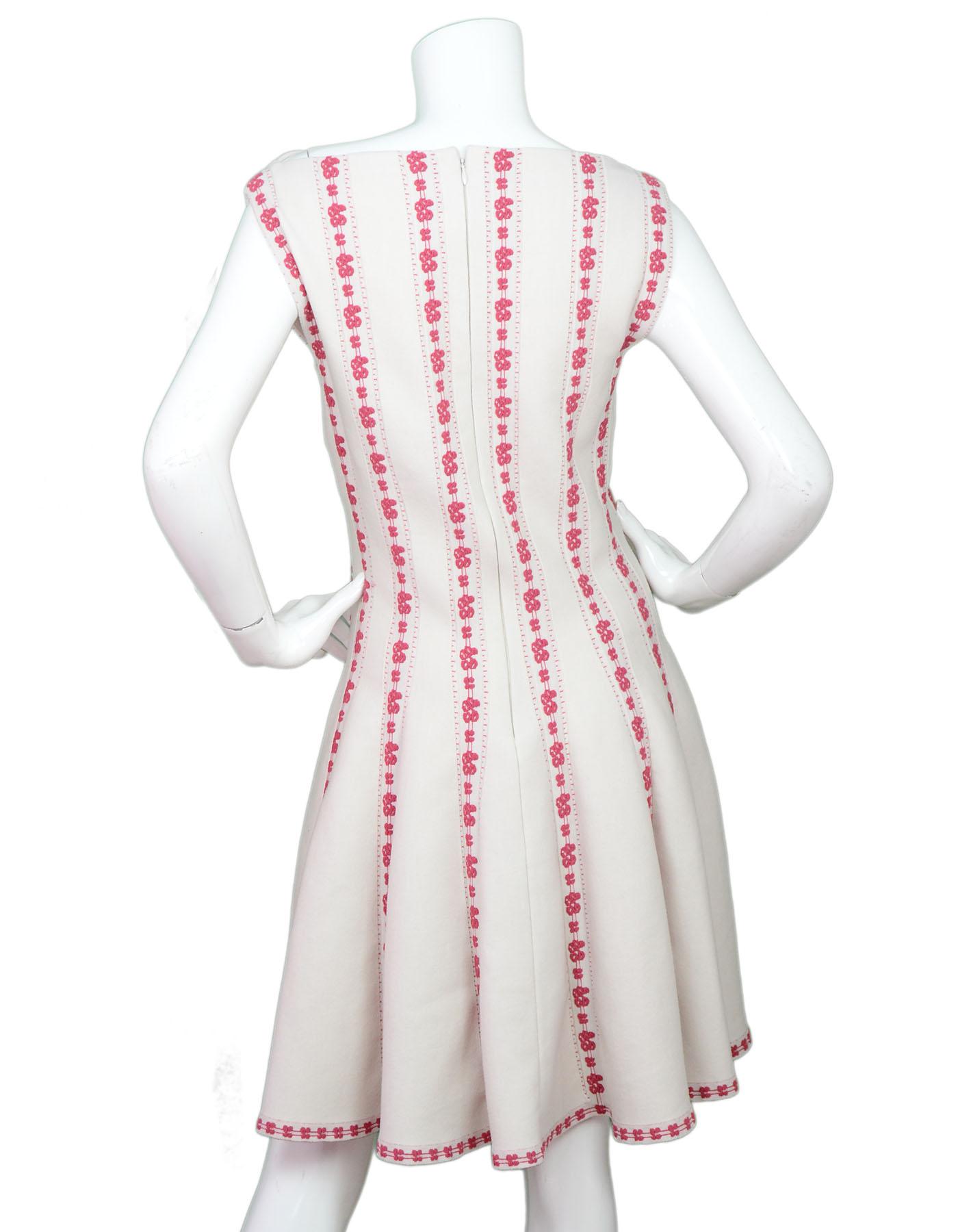alaia boatneck fit-&-flare dress