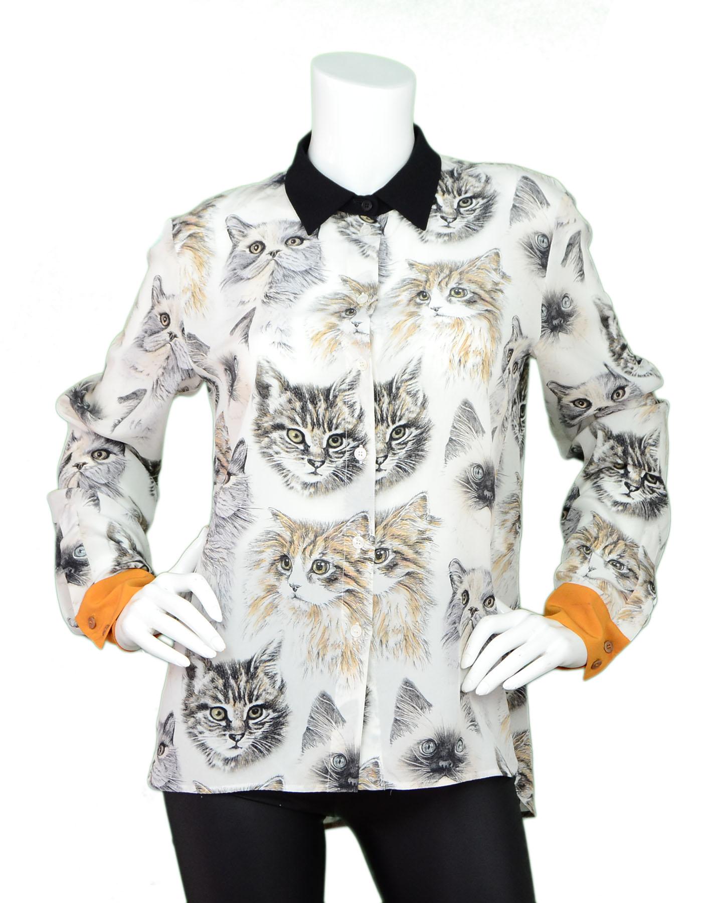 stella mccartney cat blouse