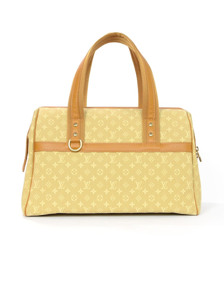 Louis Vuitton Beige Monogram Mini Lin Canvas Josephine GM Bag with DB For Sale at 1stdibs
