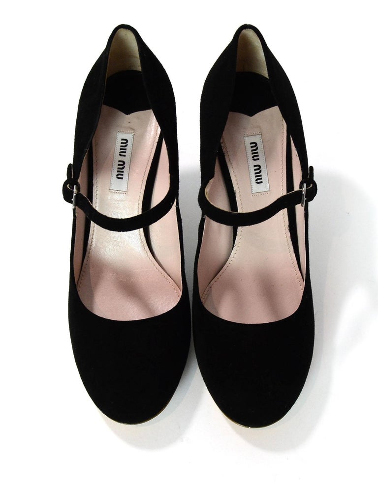 miu miu black mary janes