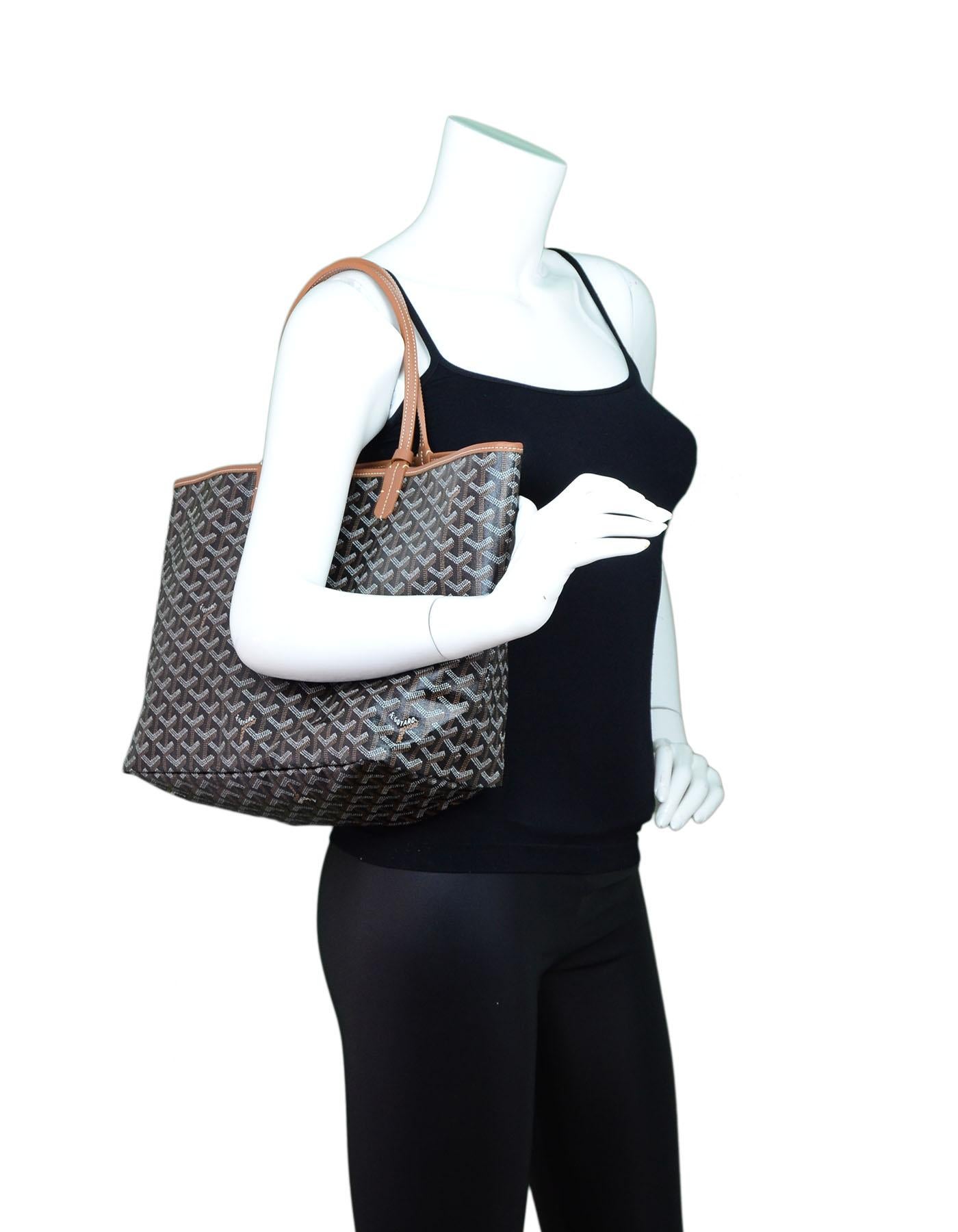goyard black and tan tote