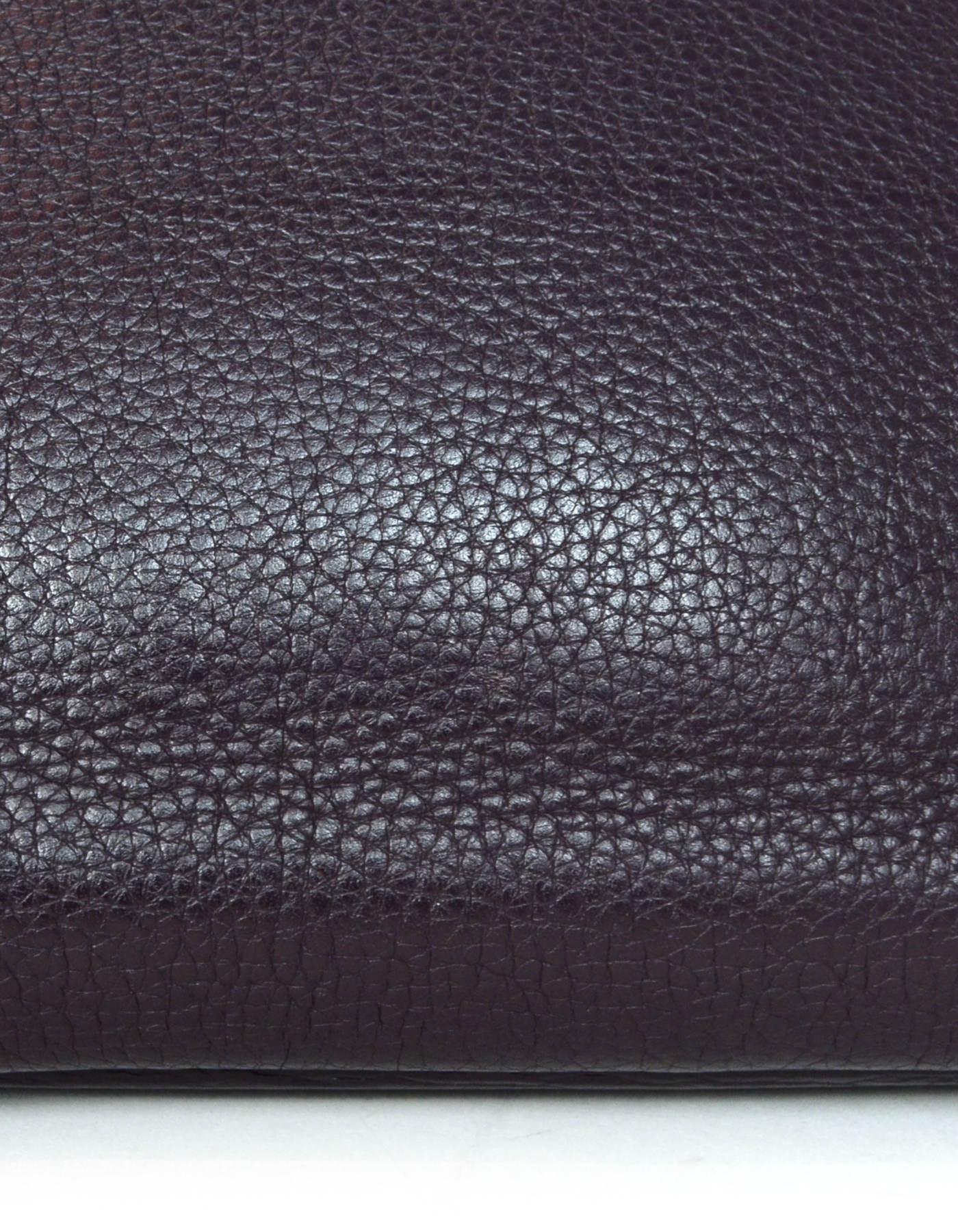 Hermes Purple Togo Leather 35cm Birkin Bag with Palladium Hardware 3