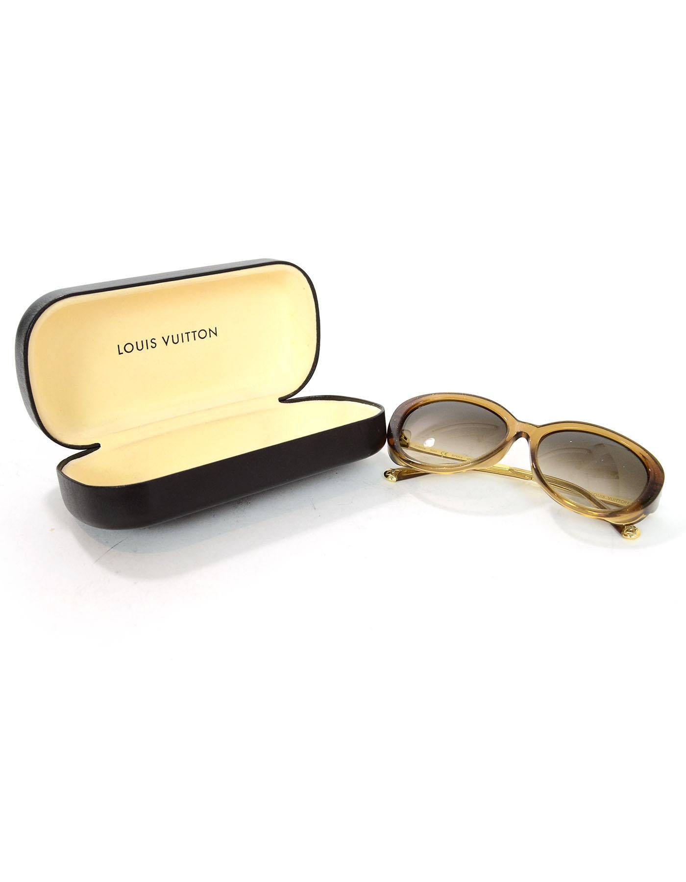 Louis Vuitton Honey Glitter Acetate Bluebell Sunglasses with Case 3