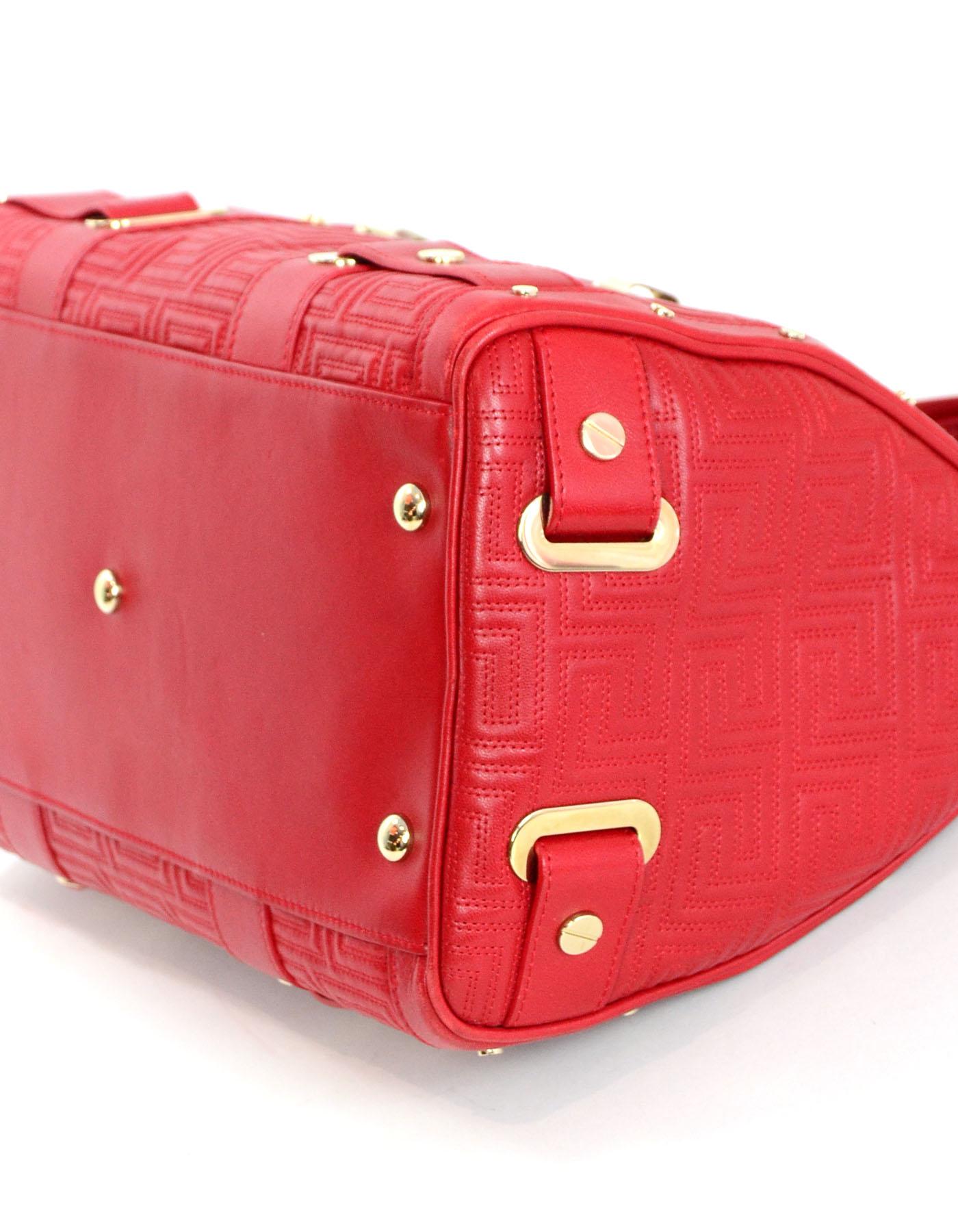 versace red quilted bag