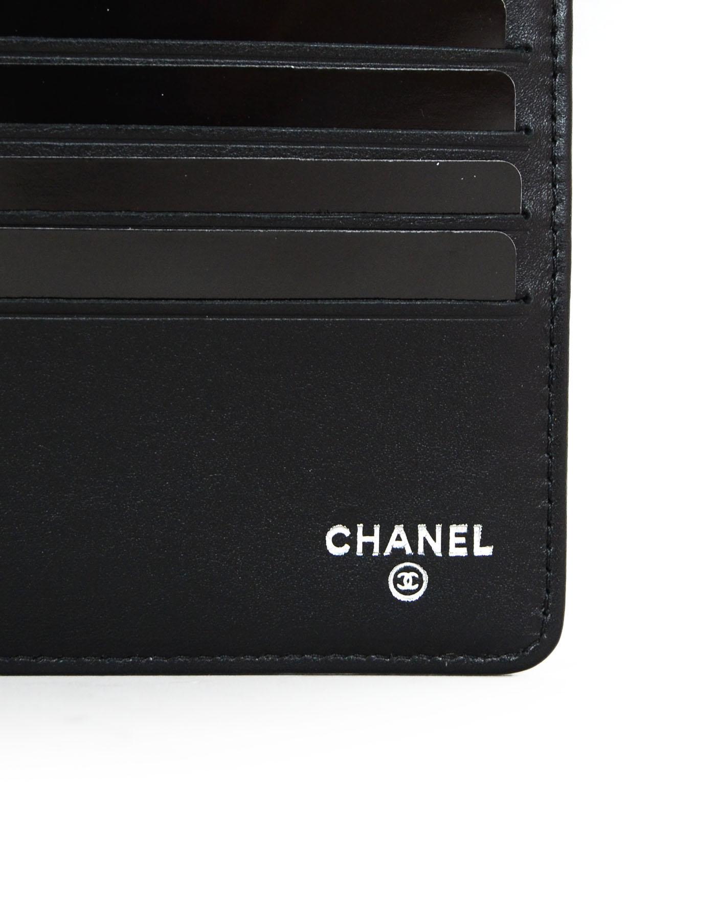 Women's Chanel Black Caviar Leather Timeless CC Flap Wallet with Box & Dust Bag