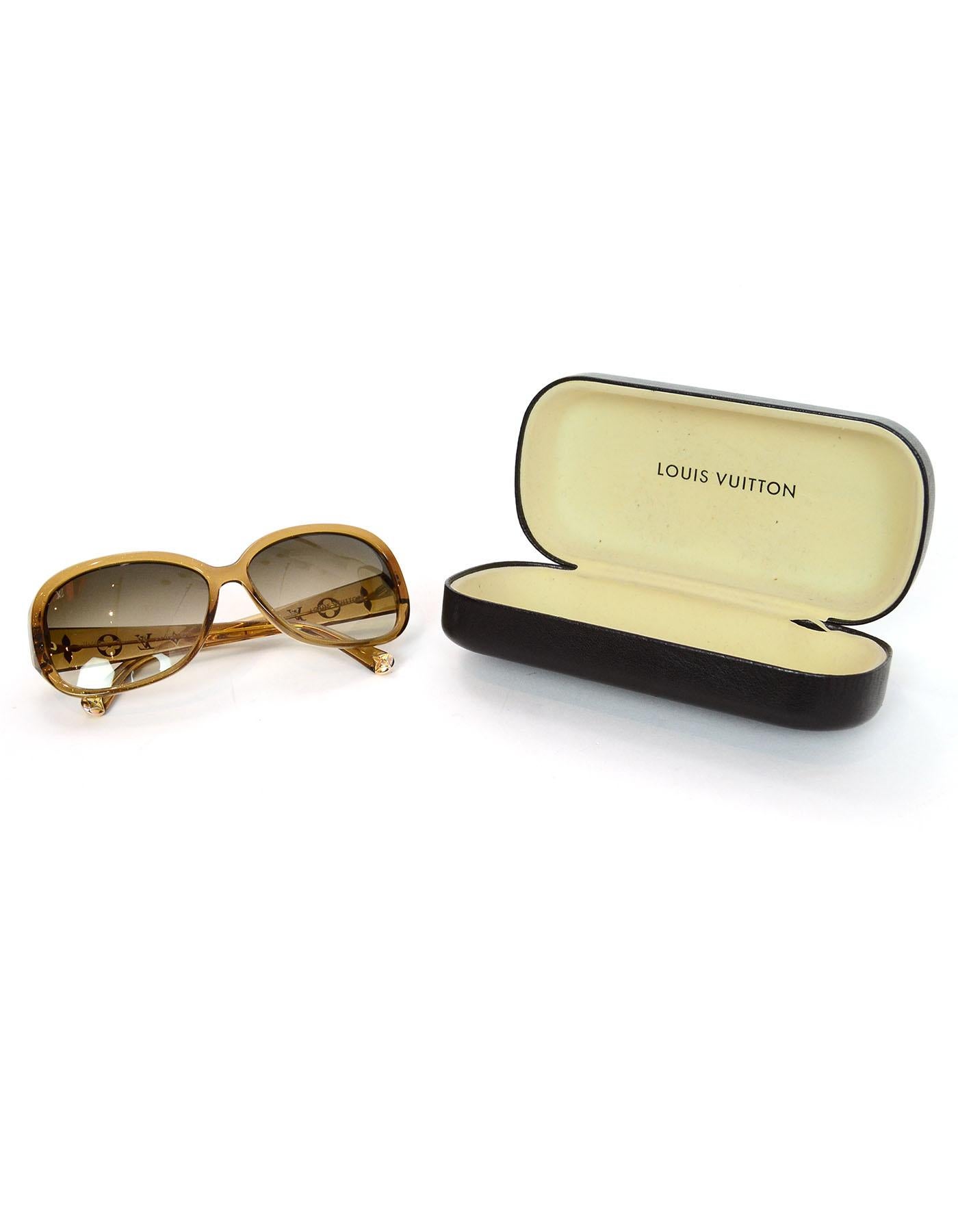 Women's Louis Vuitton Z0460W Honey Glitter Acetate Obsession GM Sunglasses  