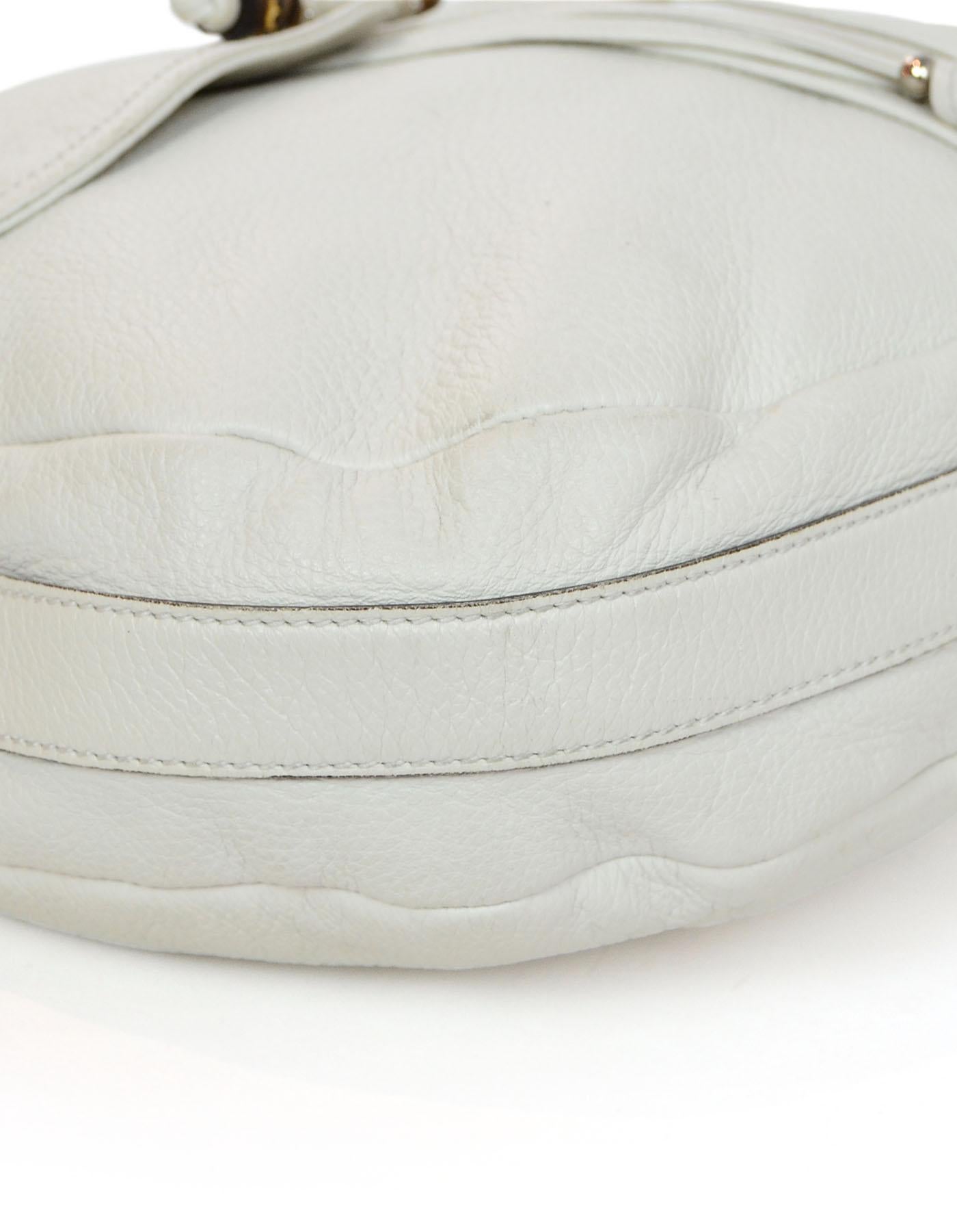 Women's Gucci White Calfskin Large Jungle Shoulder Bag with Dust Bag