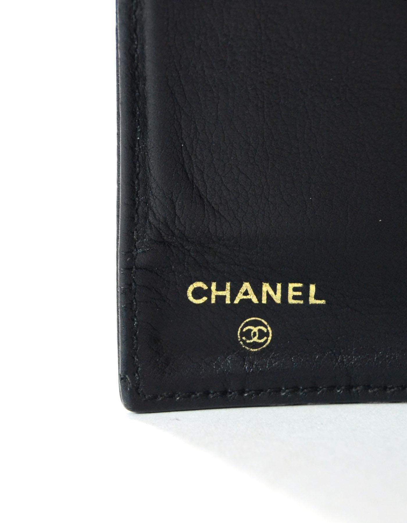 Chanel Vintage Black Caviar Timeless CC Wallet 2