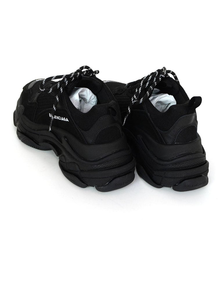 Balenciaga Black Triple S Trainers Sneakers at 1stDibs | black balenciaga,  balenciaga triple s black, balenciaga 3s black