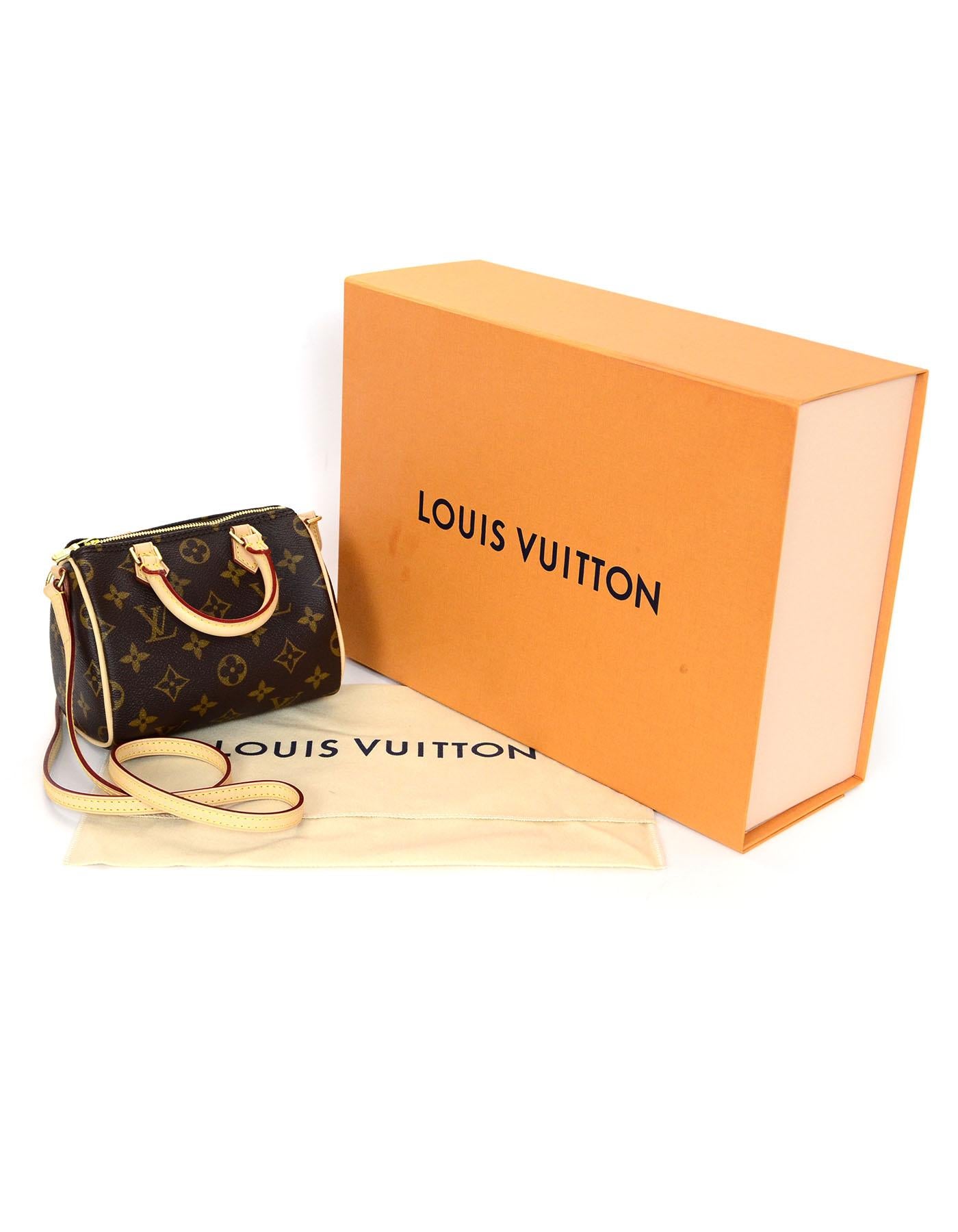 Louis Vuitton LIKE NEW SOLD OUT Monogram Nano Mini Speedy Crossbody Bag 1