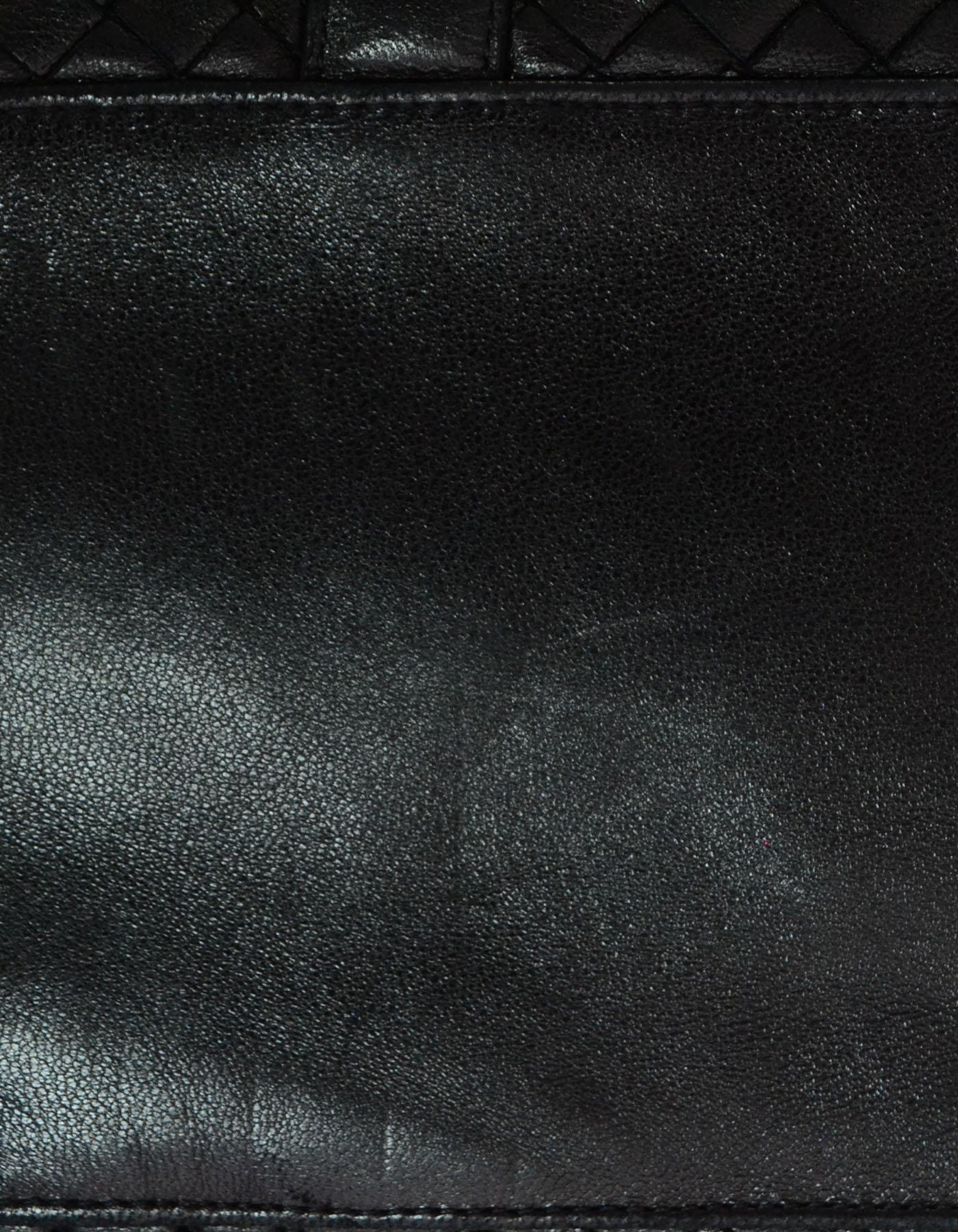  Bottega Veneta Black Woven Leather Intrecciato Tote Bag 3