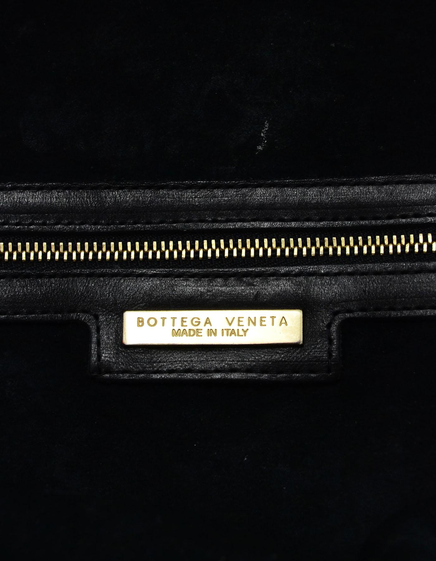  Bottega Veneta Black Woven Leather Intrecciato Tote Bag 5