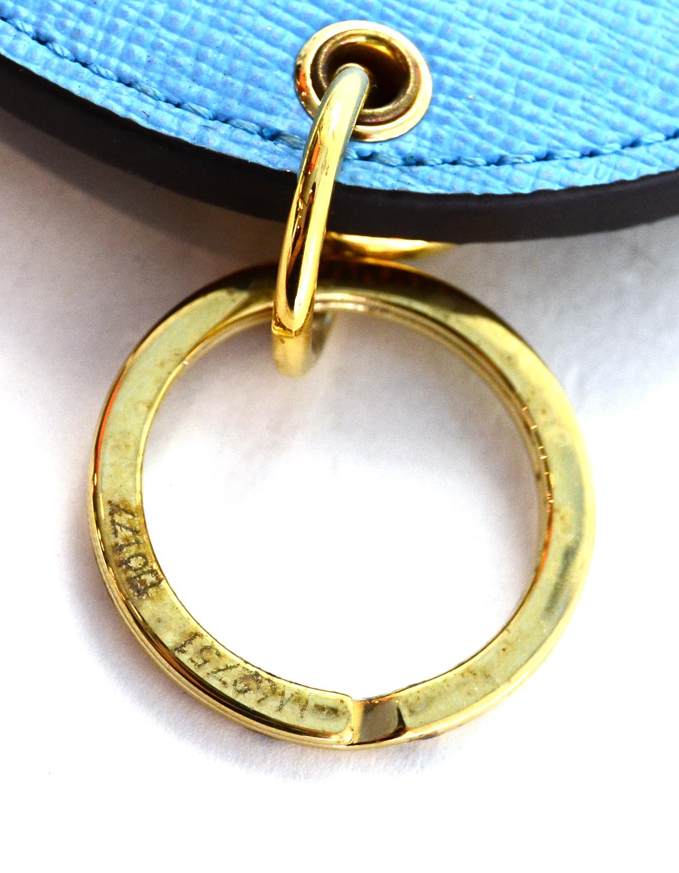 Black Louis Vuitton '17 Christmas Damier Illustre Manchot Penguins Bag Charm Key Ring