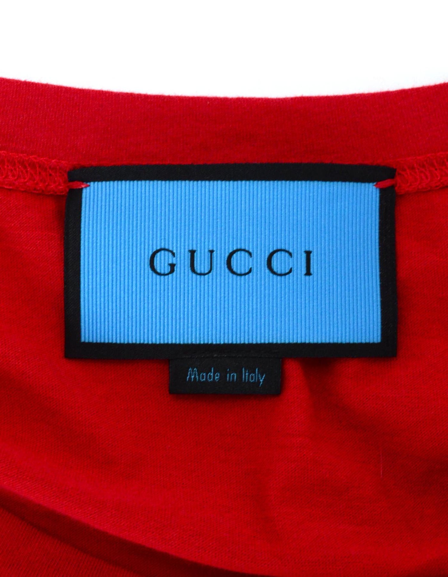 Gucci Unisex 2016 Red GG Ghost Diamond T-Shirt sz Men's S rt. $450 