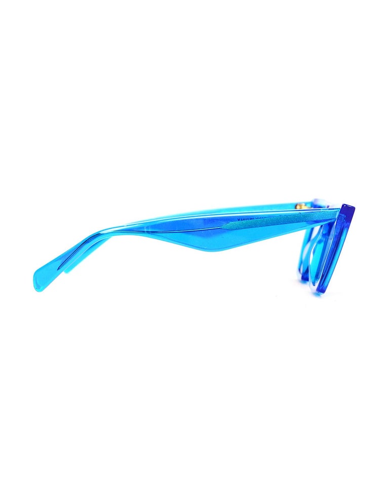 Celine Transparent Blue Edge CL41468/S Sunglasses For Sale at 1stDibs |  celine edge sunglasses blue, celine edge cl41468, cl41468/s