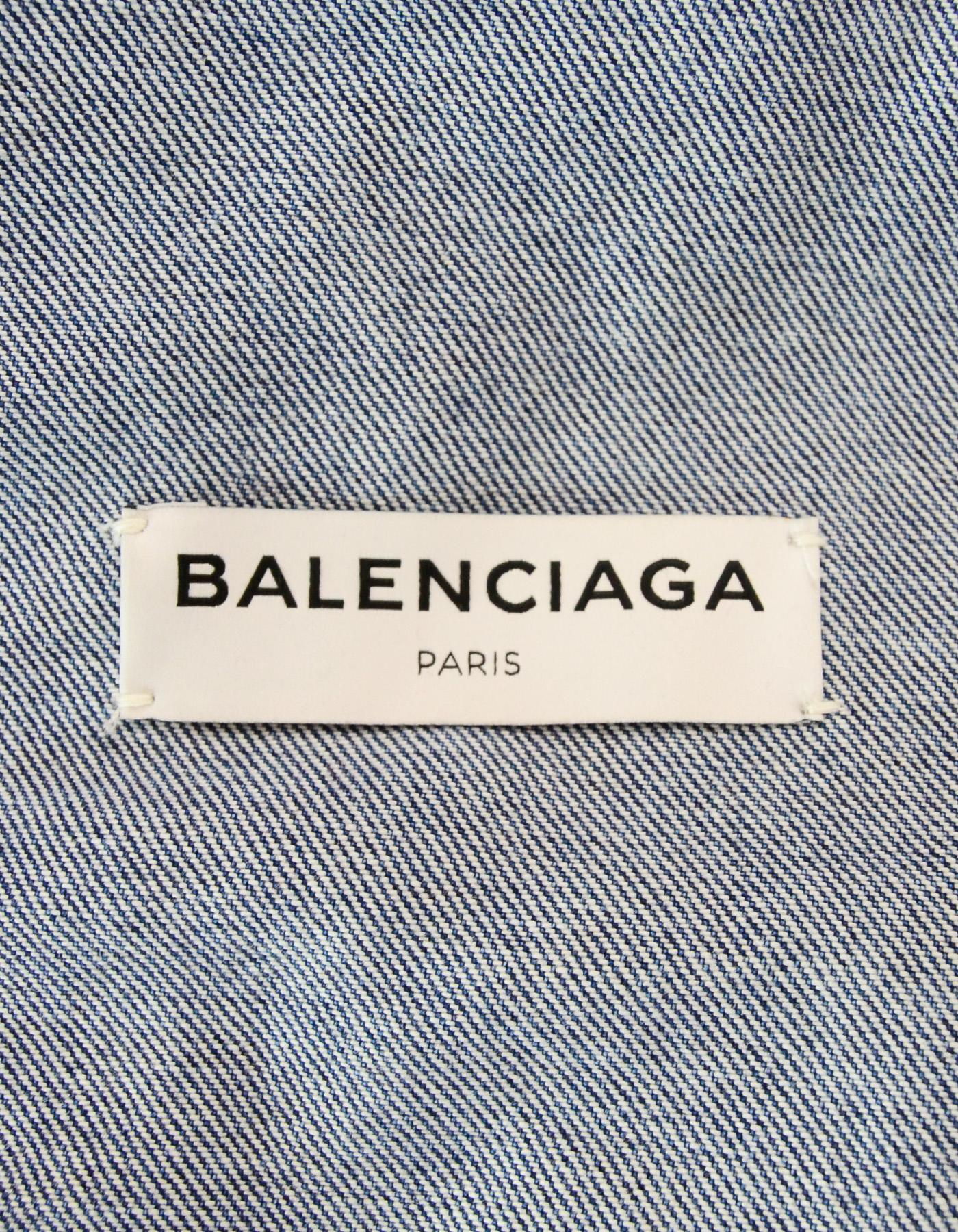 balenciaga blue jacket