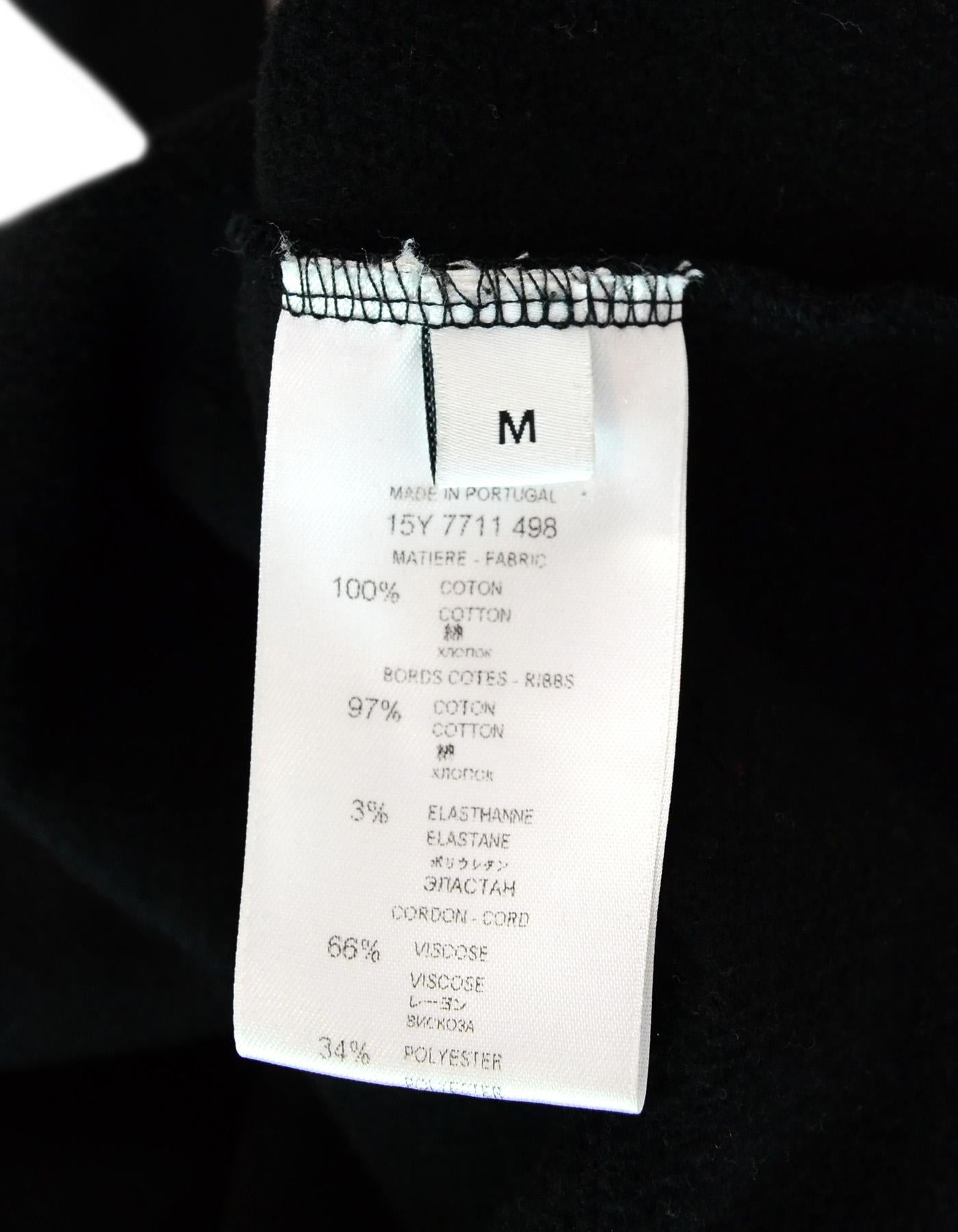 Givenchy Black Rottweiler Sleeveless Oversized Hoodie In Excellent Condition In New York, NY