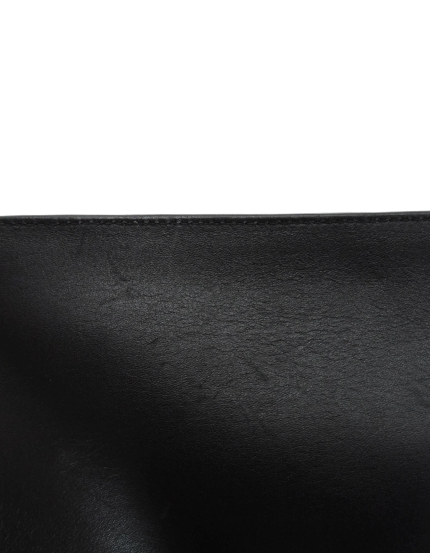 Women's or Men's Loewe Multi-color Leather Stripe T-Pouch Flat Clutch Bag