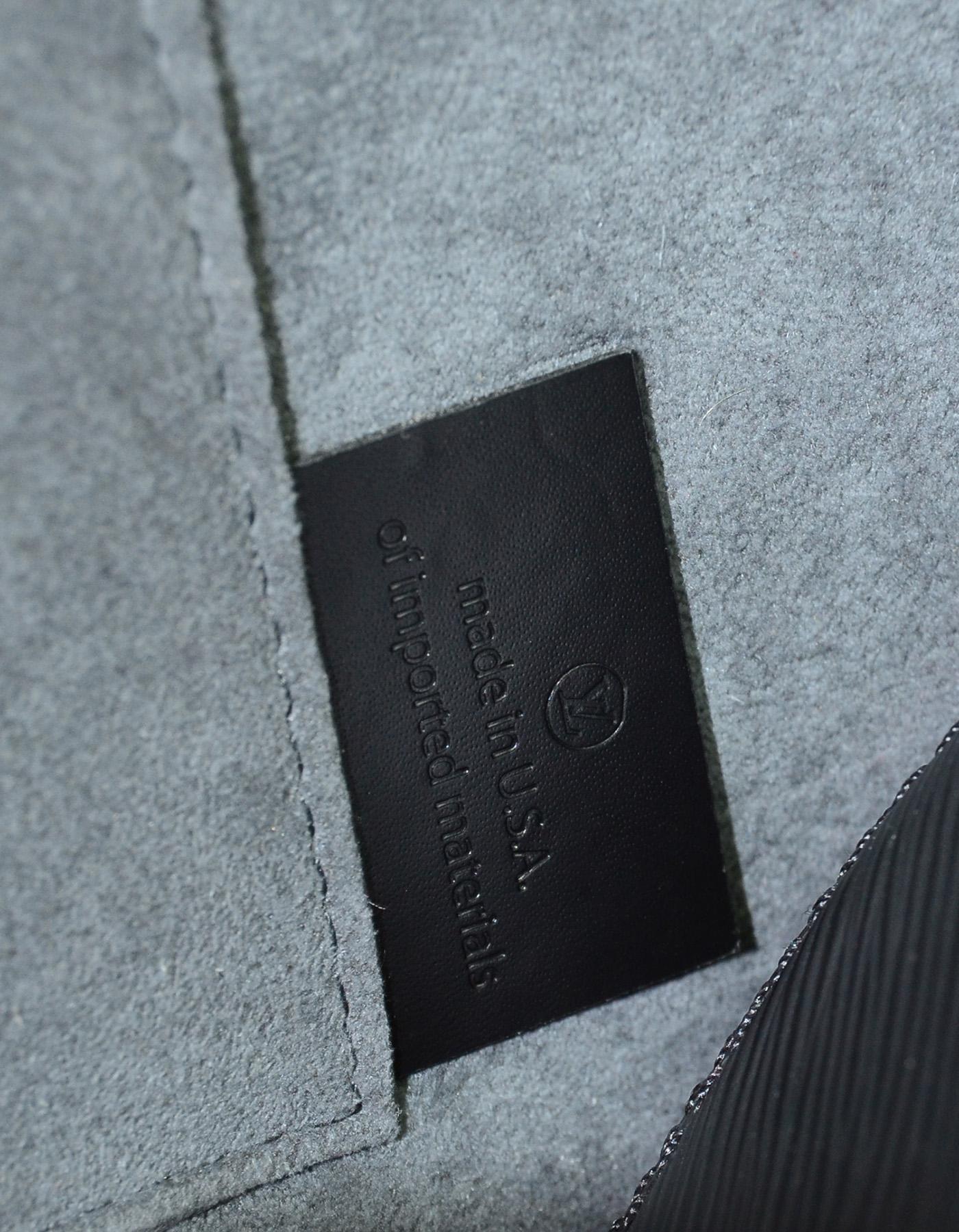 Louis Vuitton LV Black Nior Epi Leather Mini Alma BB Crossbody Bag w. Dust Bag 5