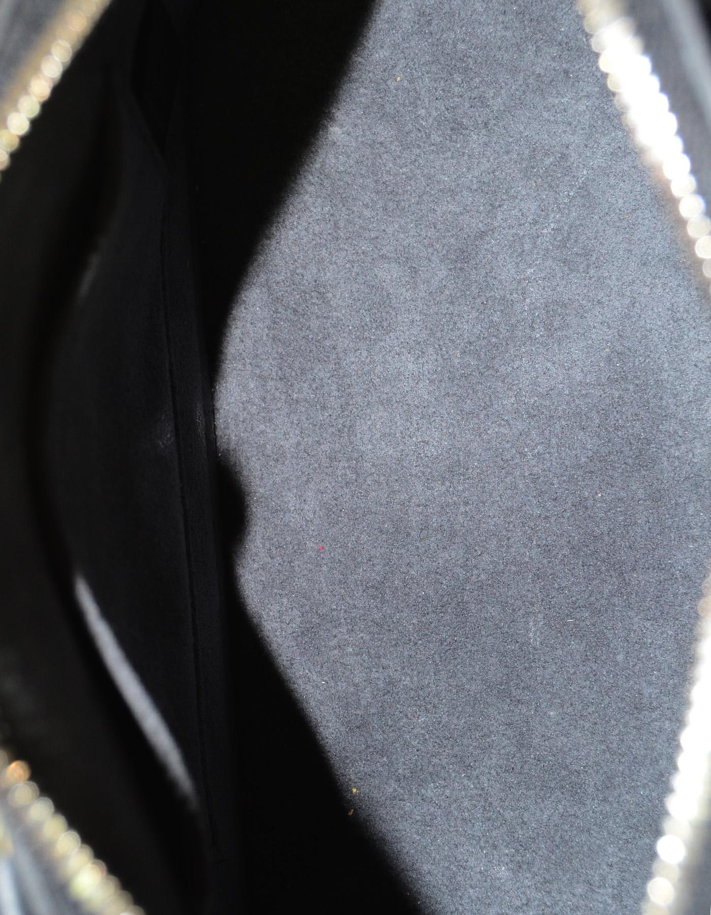 Louis Vuitton LV Black Nior Epi Leather Mini Alma BB Crossbody Bag w. Dust Bag 3