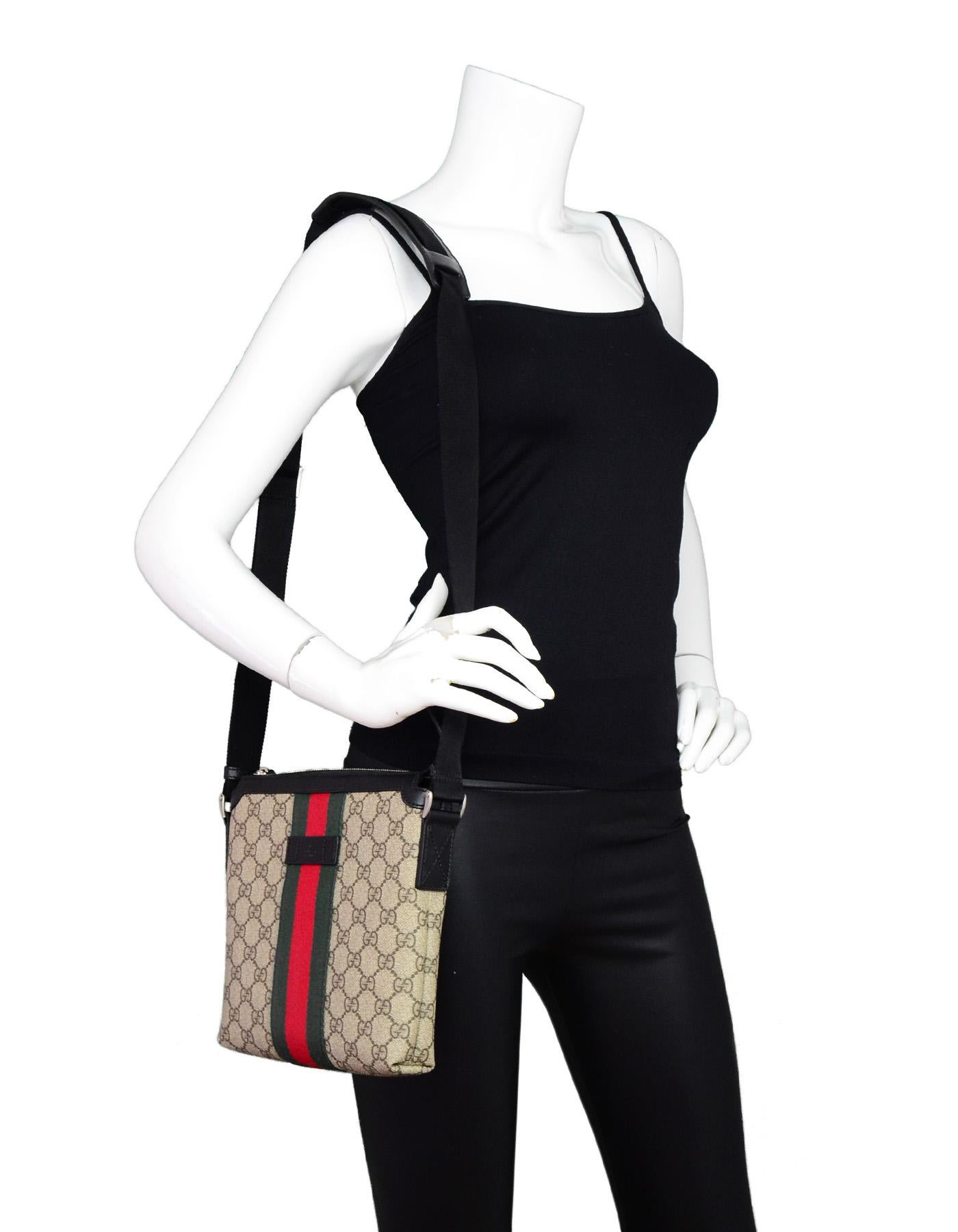gucci web gg supreme flat messenger