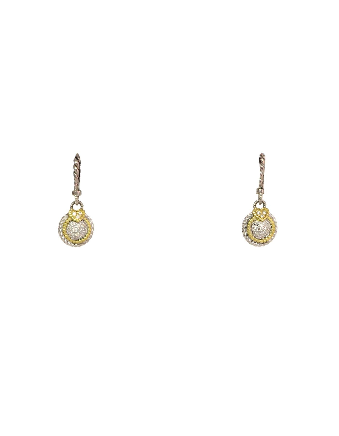 judith ripka 18k gold earrings