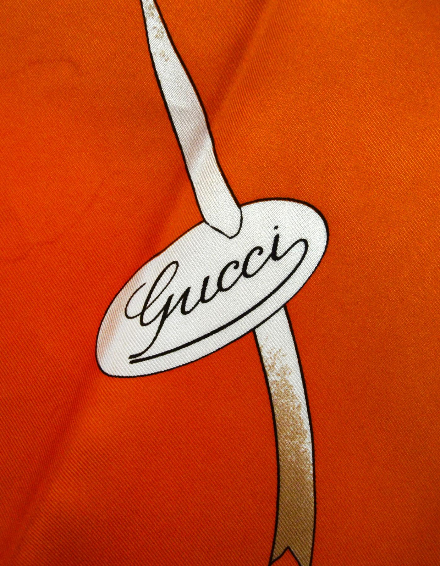 gucci scarf orange
