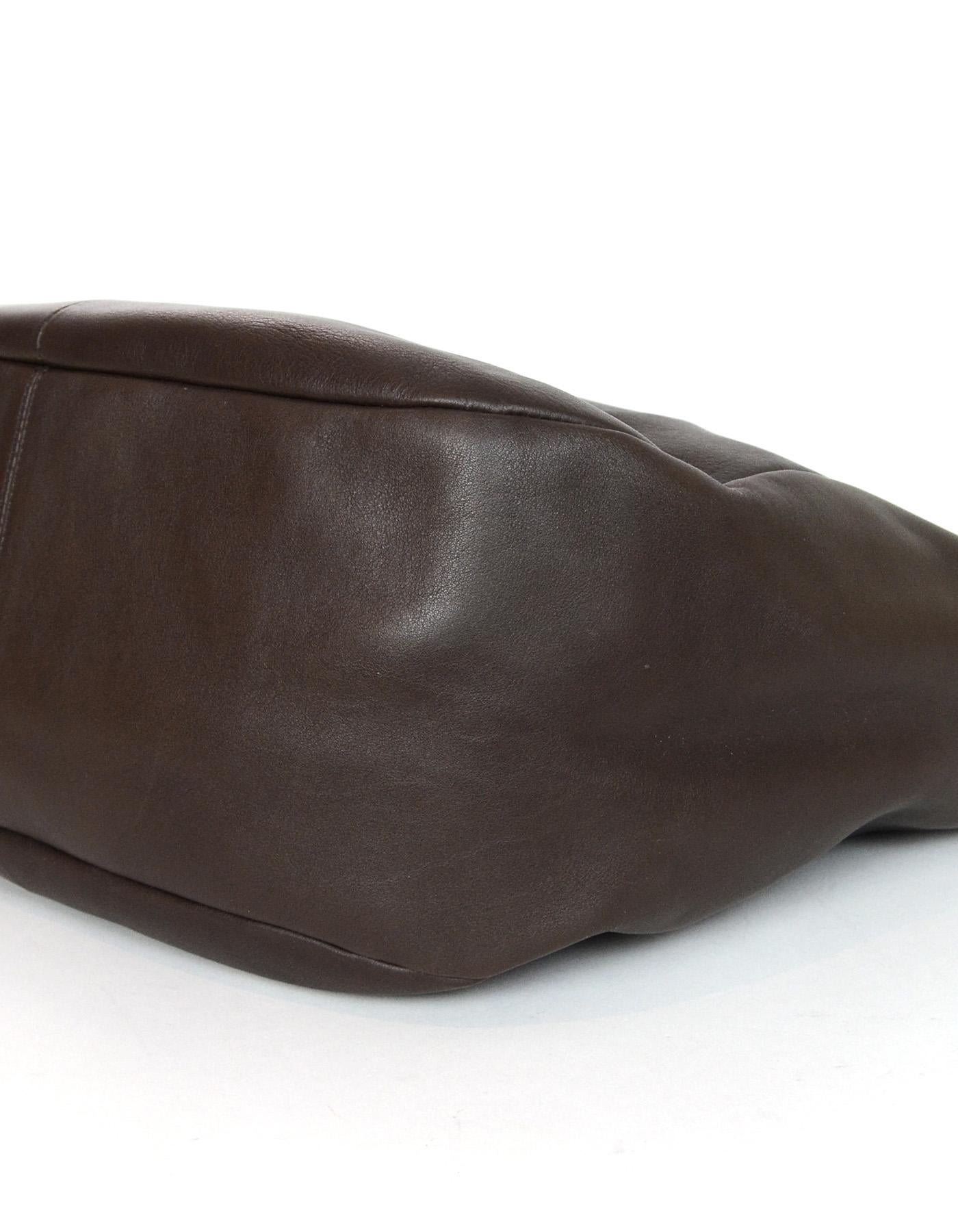Women's Salvatore Ferragamo Brown Leather Tote Bag