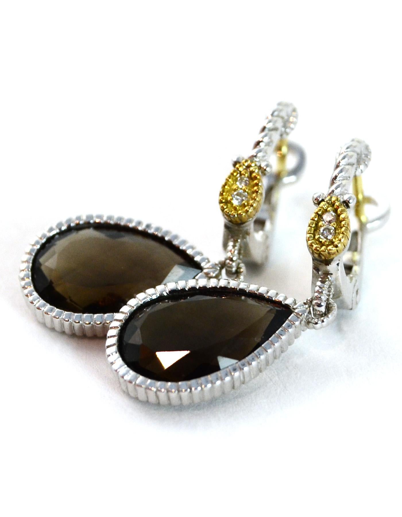 judith ripka diamond drop earrings