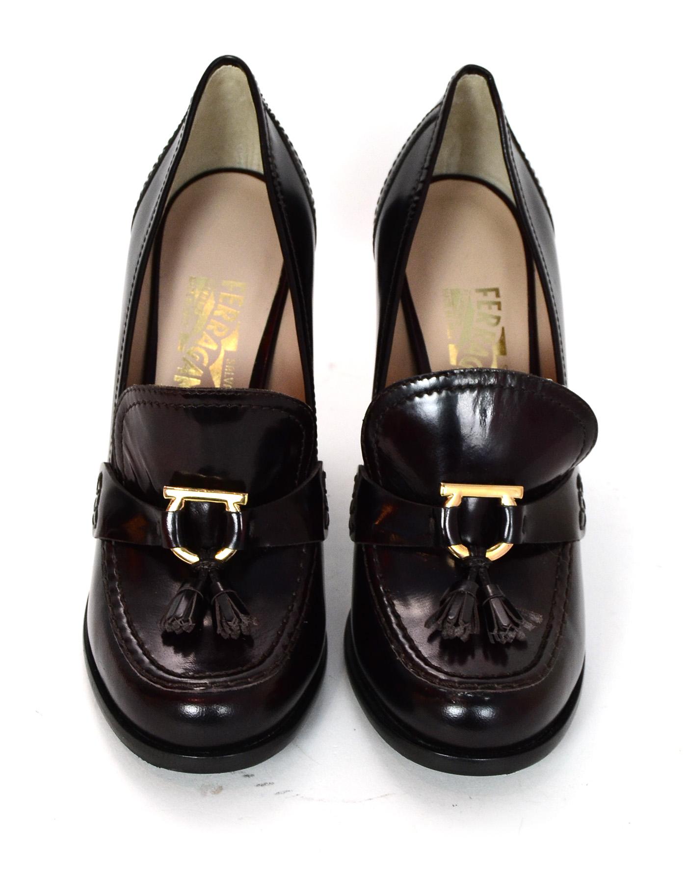 heeled tassel loafers