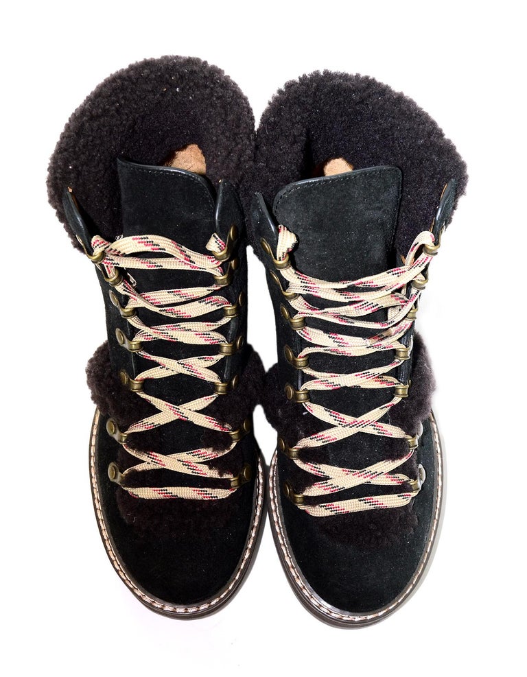 see by chloe shearling ankle boots