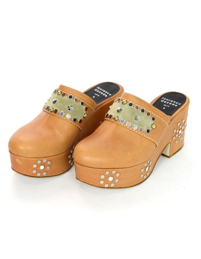 platform clog mules