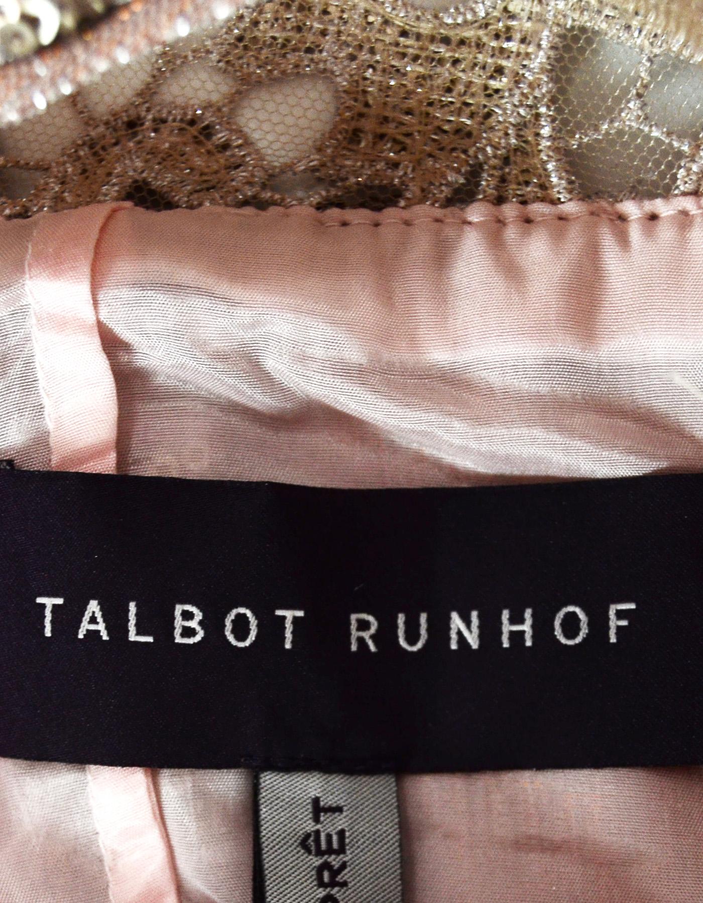 talbot runhof gold dress