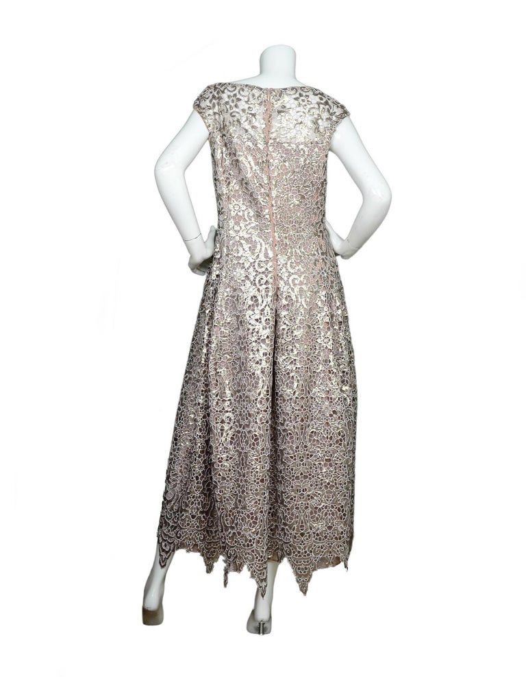 talbot runhof metallic lace midi dress midi dress Nochtli2 l Designer-midi dresses l Talbot Runhof