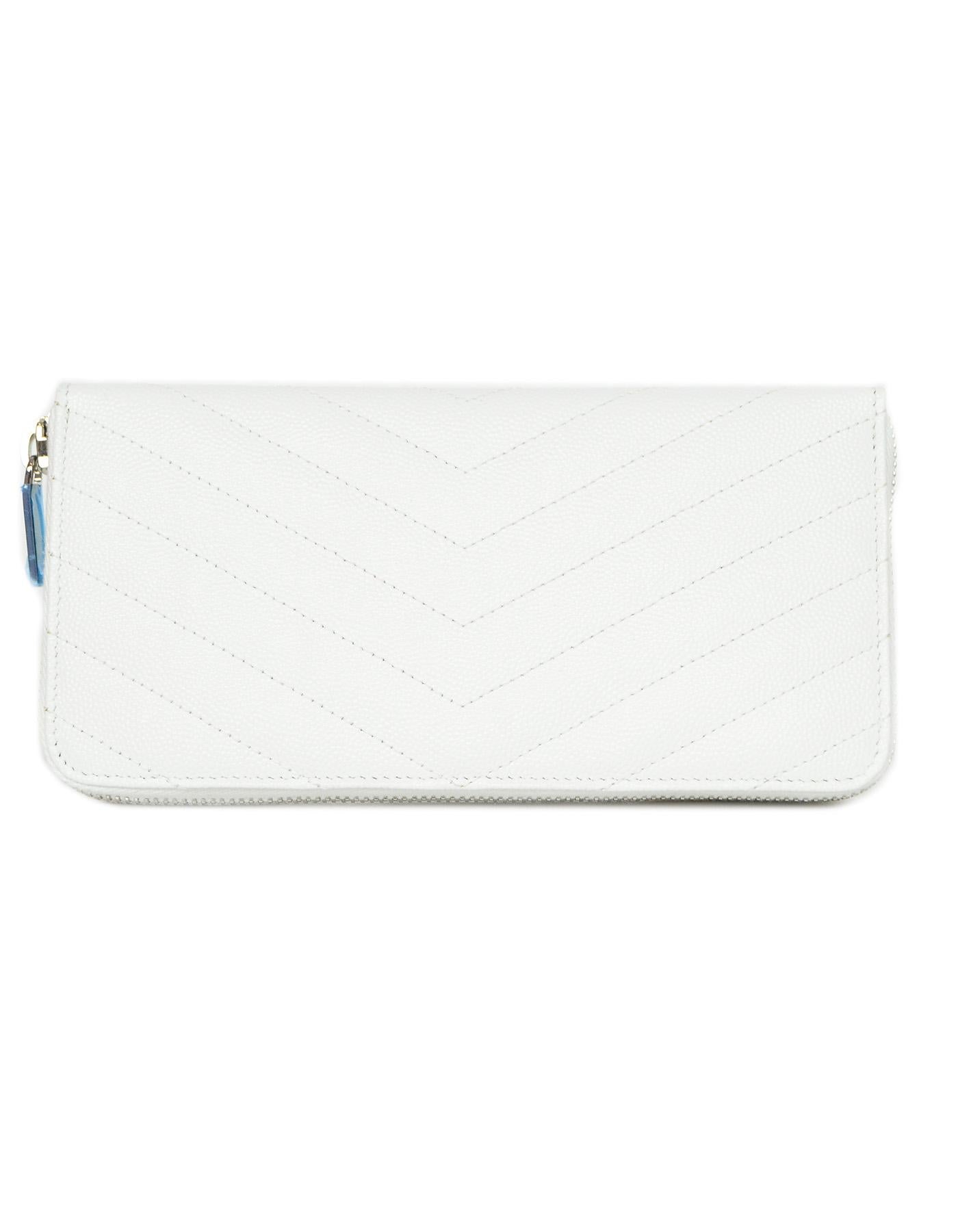 ysl white wallet