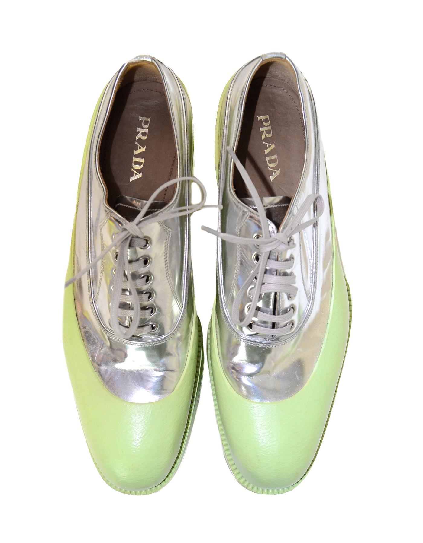 mint green prada shoes