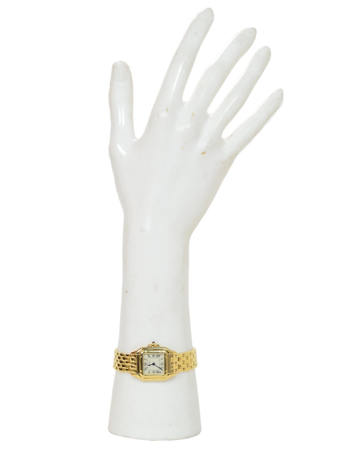 Women's Cartier 18k Yellow Gold Small Panthere de Cartier Watch rt. $19, 800