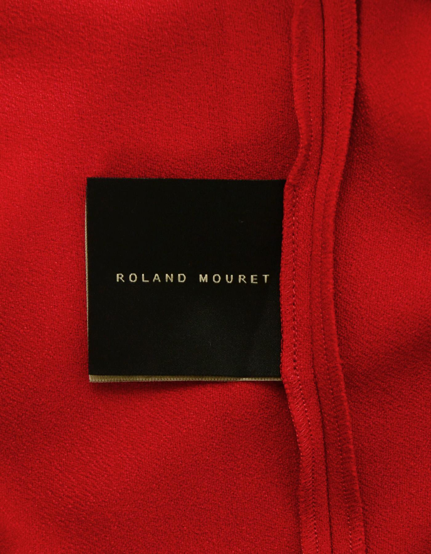 Roland Mouret NWT Red Ardingly Off-The-Shoulder Peplum Dress Sz 16 RT. $1, 500 1