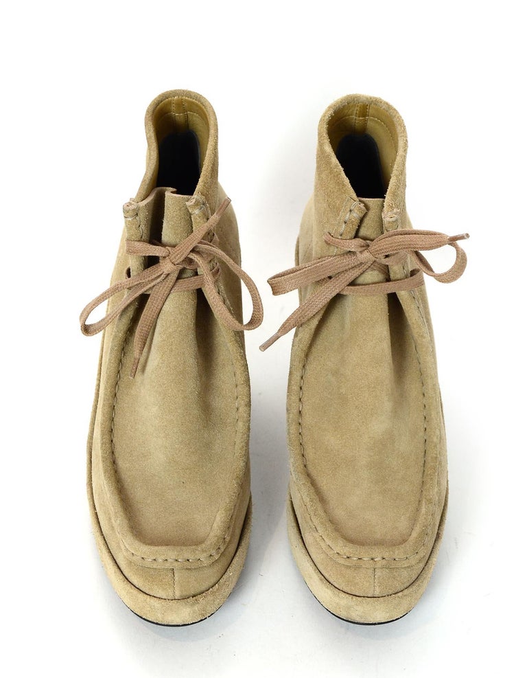 balenciaga suede wedge boots