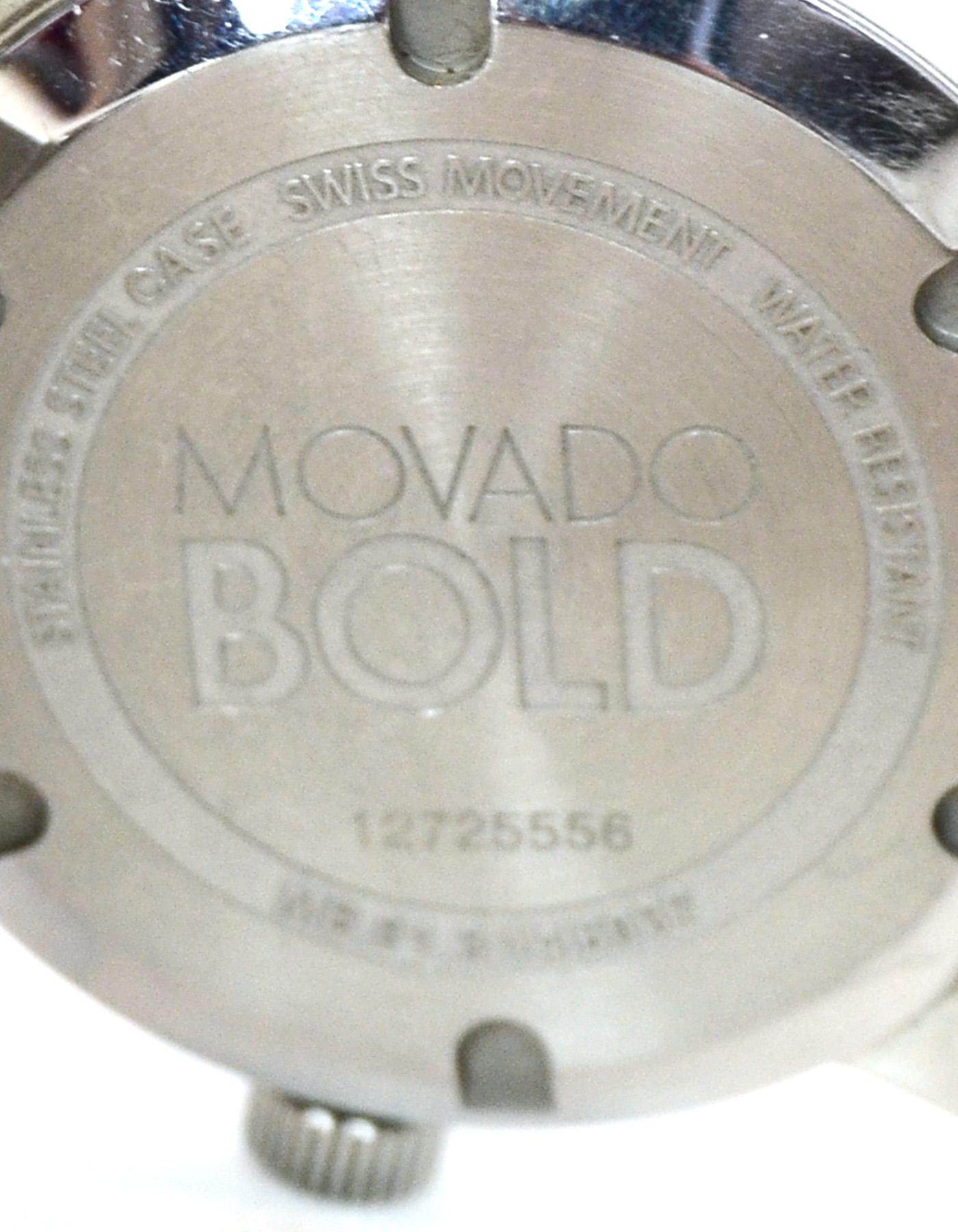 Movado Stainless Steel Rose Gold Bold Series Watch 2