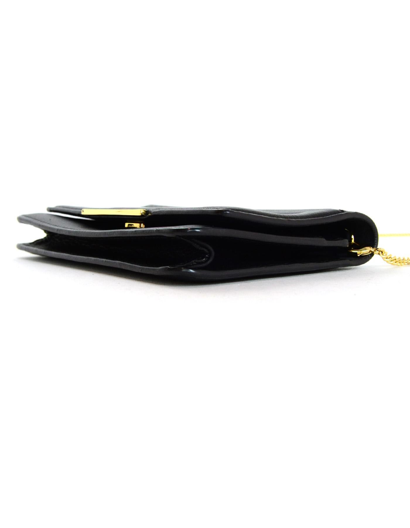 Fendi Black Vitello Leather Logo Tube Wallet On Chain Crossbody Bag 1