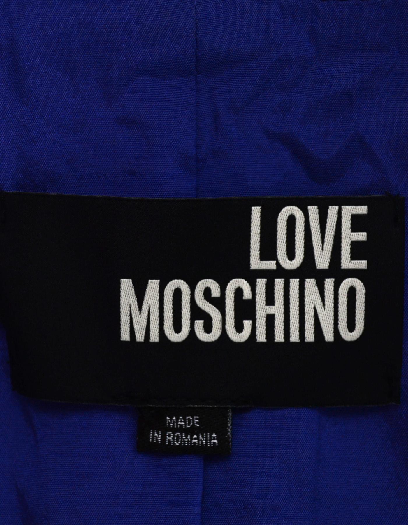 moschino blue coat