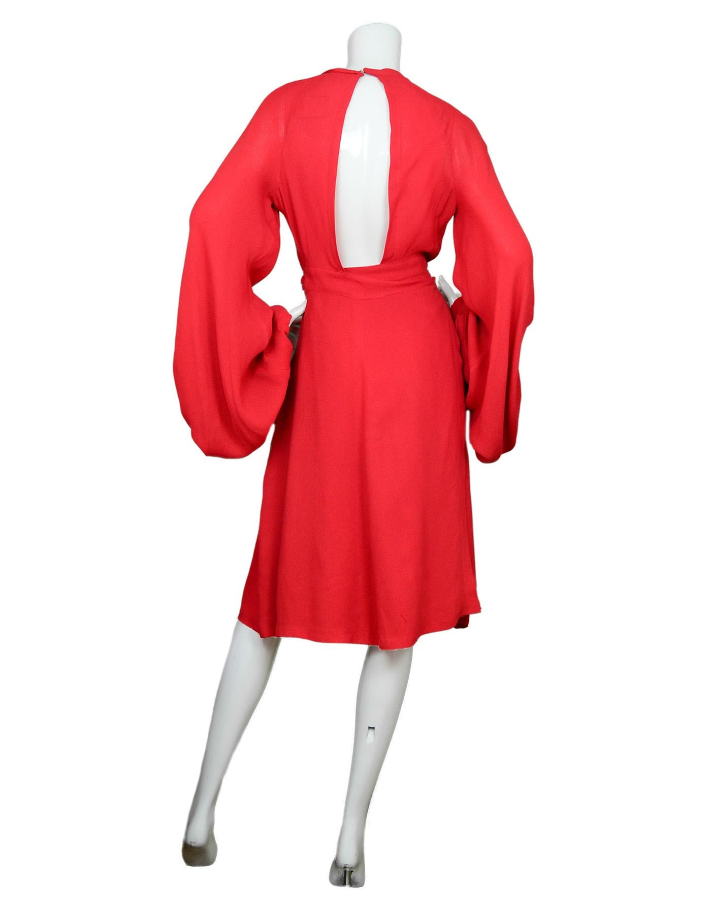 ossie clark red dress