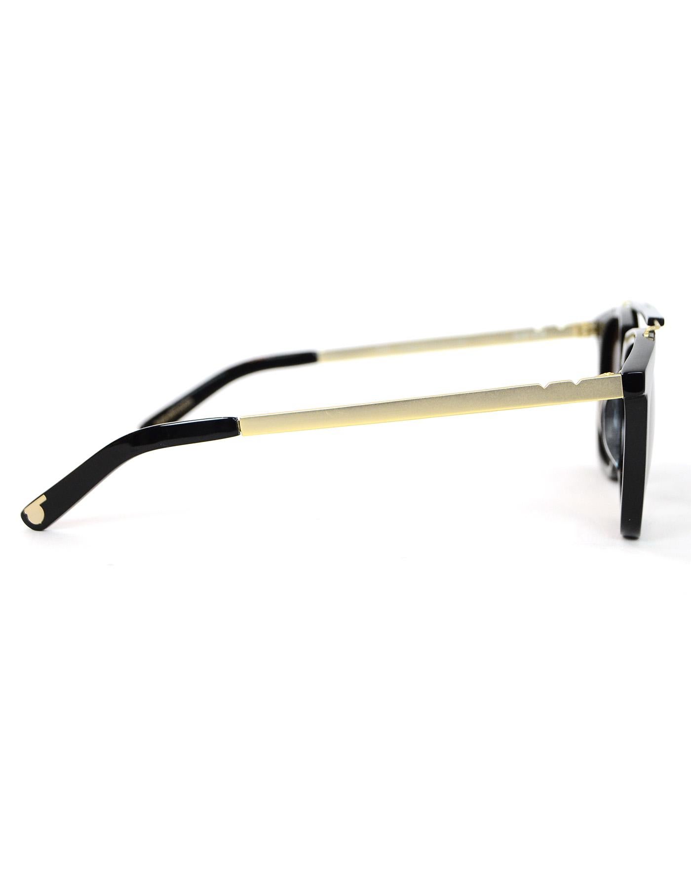 Pared Black/Gold Camels & Caravans Aviator Sunglasses w/ Brown Lenses rt. $270 2