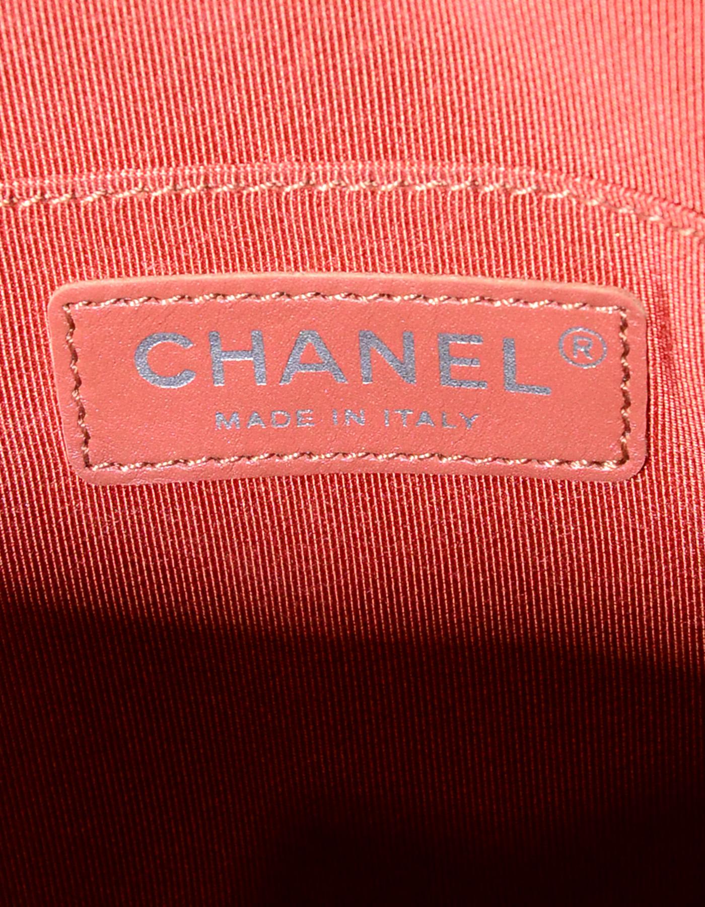 Chanel '18 Burgundy/Brick Chevron Quilted Camera Crossbody Bag w Receipt 4