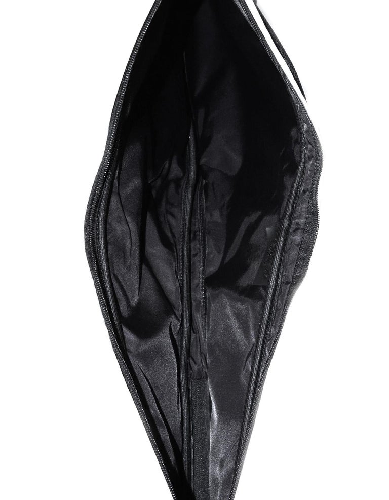 Chanel Backpack (Ultra Rare) Tennis Racquet Case Sports Cc Logo Sling  871555 White Nylon Cross Body Bag, Chanel