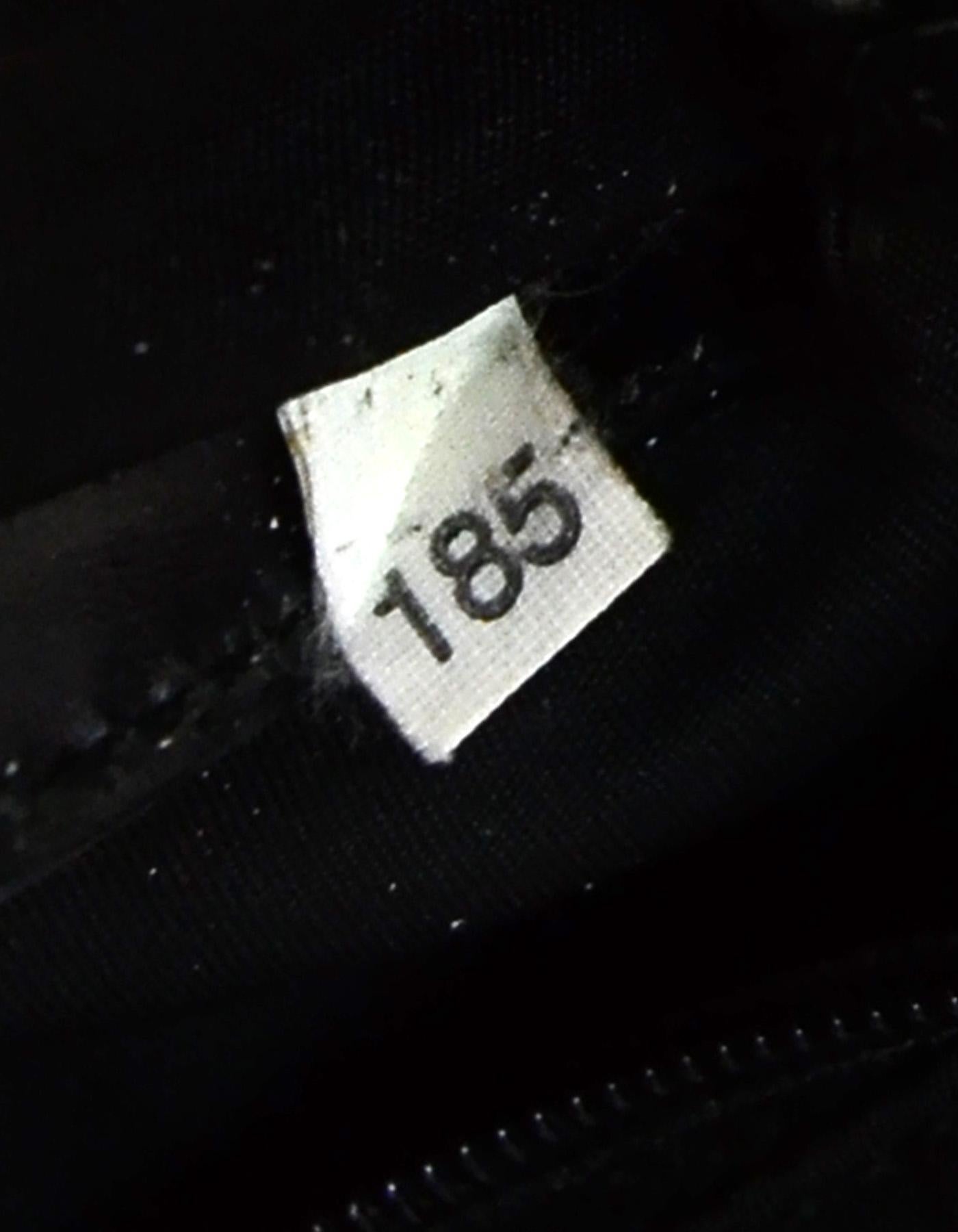 Prada Black Tessuto Nylon Flat Messenger Crossbody Bag W/ Front Zip Pocket 3